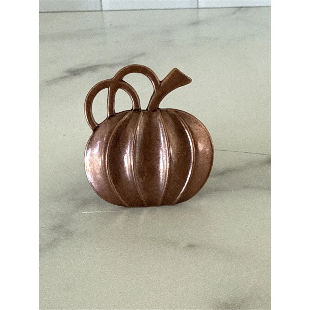 Halloween Pumpkin Thanksgiving Napkin Rings Metal Pumpkin Ring Holders Lot of 10